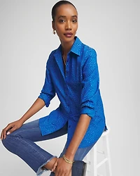 No Iron™ Jacquard Animal Motif Shirt