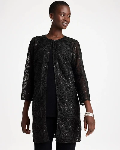 Travelers™ Sequin-Embellished Duster