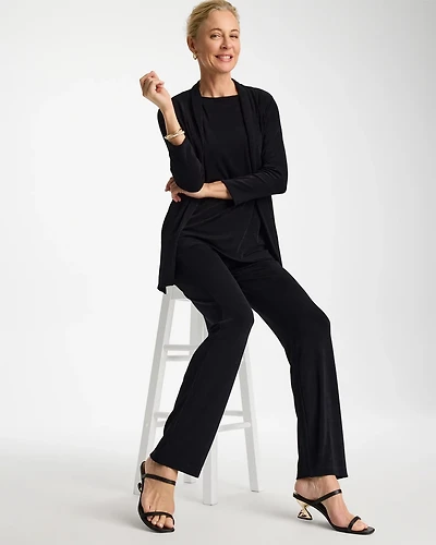Petite Travelers™ Crinkle Textured Pants