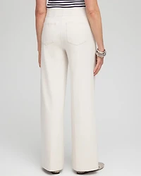 Cotton Stretch Wide Leg Pants