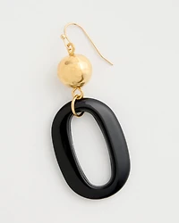 Oval Drop Earrings