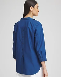 No Iron™ Paisley Buttonback Tunic