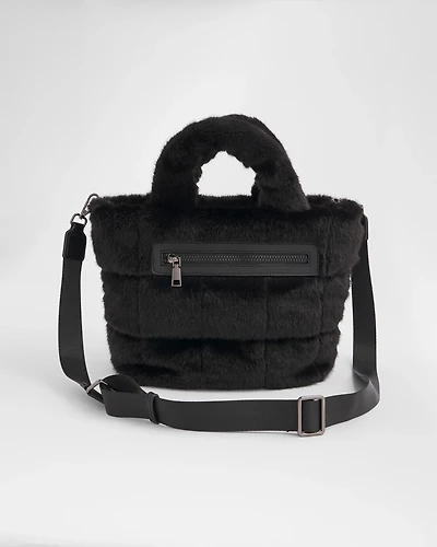 Faux Fur Puffer Tote