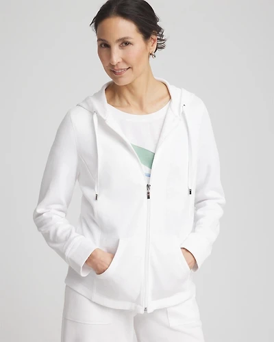 Zenergy® Beach Slub Zip-Front Hoodie