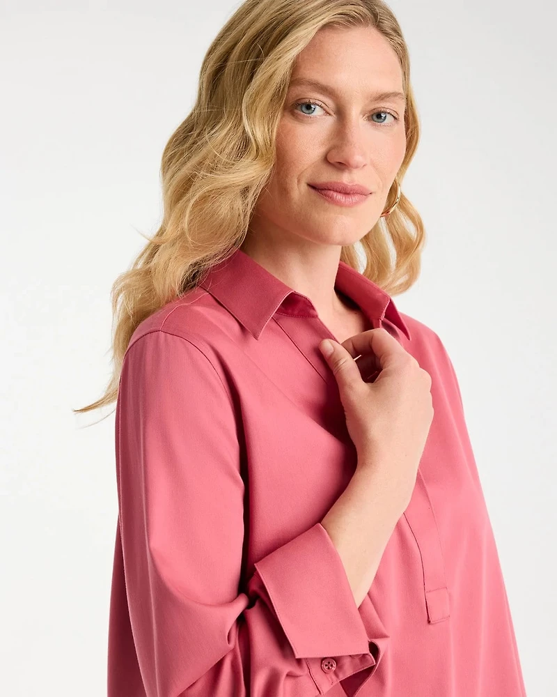 No Iron™ Stretch Popover Tunic