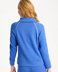 Zenergy® Soft Pique Half-Zip Pullover Top