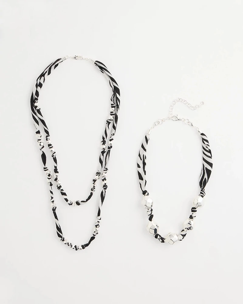 Convertible Zebra Necklace