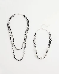 Convertible Zebra Necklace