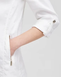 Linen Blend Stretch Blazer