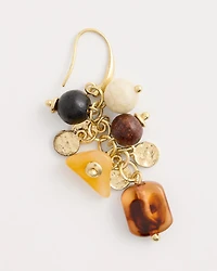 Cluster Beaded Drop Earrings