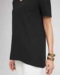 Slub V-Neck Tee