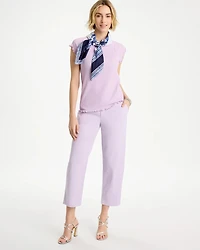 Relaxed Boyfriend Chino Crop Pants