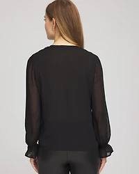 Georgette Polka Dot Blouse