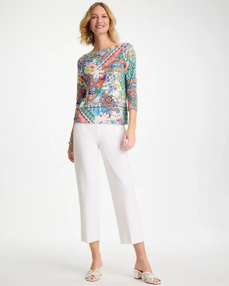 Juliet Lightweight Straight Crop Pants