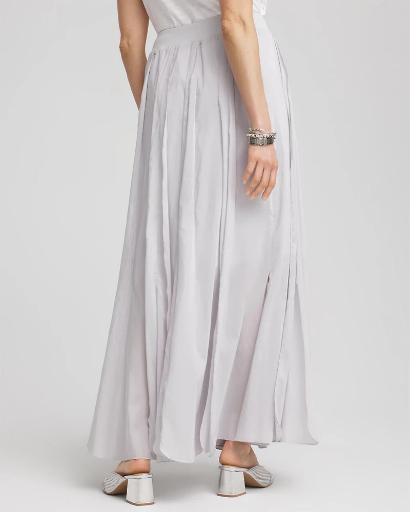 Cotton Silk Voile Maxi Skirt