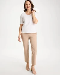 Sequin Embroidered Floral Tee