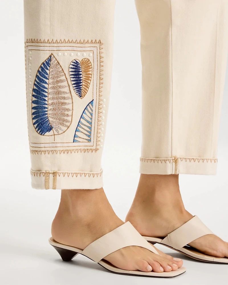 Patchwork Relaxed Boyfriend Jean