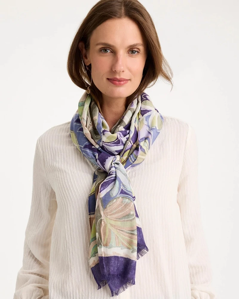 Printed Oblong Scarf