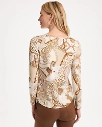 Neutral Touch of Cool™ V-Neck Layering Tee