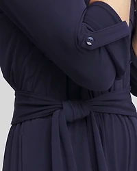 Belted Jersey Maxi Jumpsuit