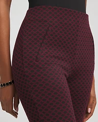 Circle Jacquard Juliet Slim Ankle Pants