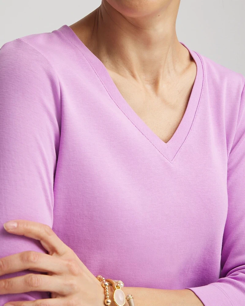 Everyday 3/4 Sleeve V-Neck Tee