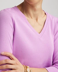 Everyday 3/4 Sleeve V-Neck Tee