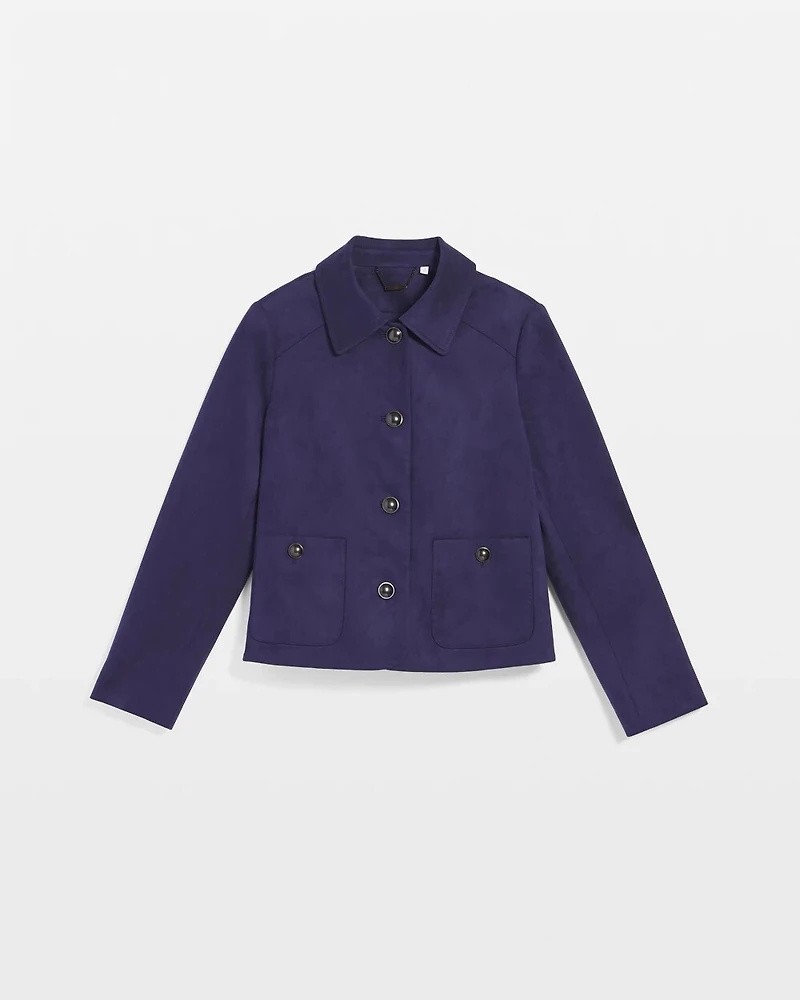 Suede Cropped Jacket