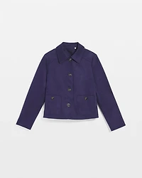 Suede Cropped Jacket