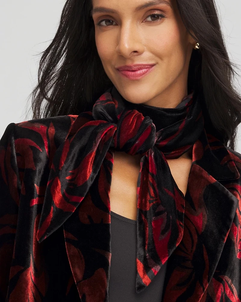 Velvet Rose Skinny Scarf