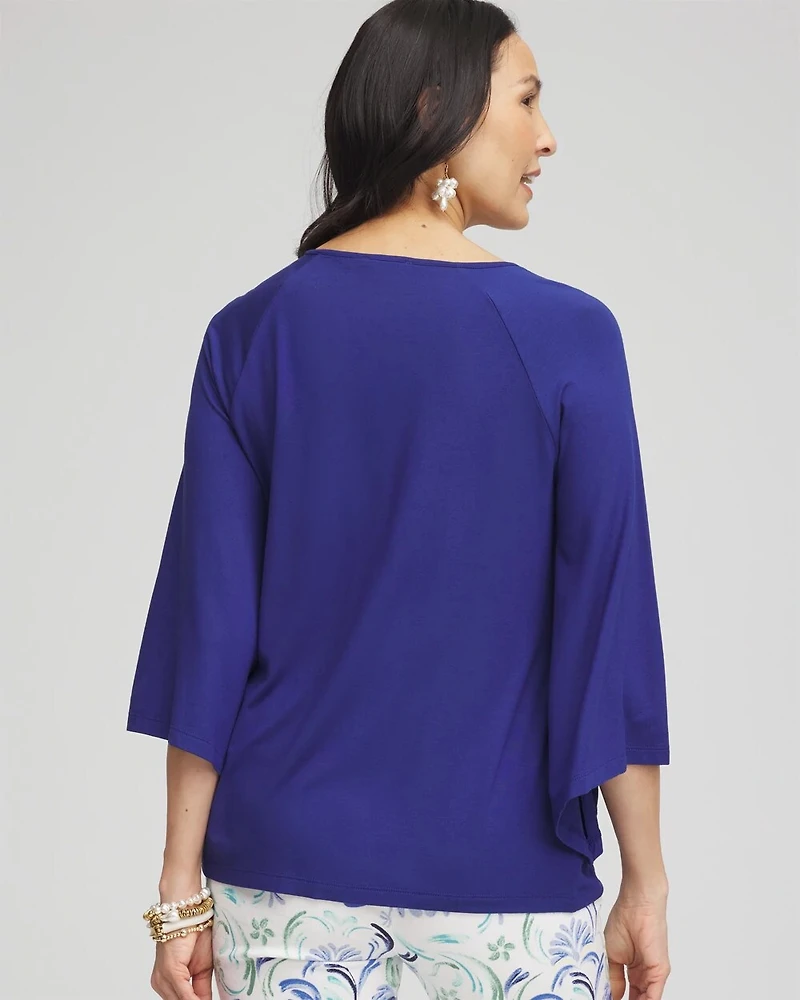 Touch of Cool™ Angel-Sleeved Blouse