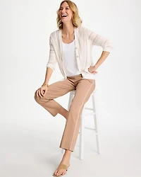 Striped Stitchy Cardigan