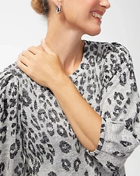 Zenergy Soft Essentials Animal Print Top
