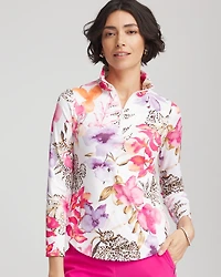 Zenergy® UPF Knit Mockneck Golf Top