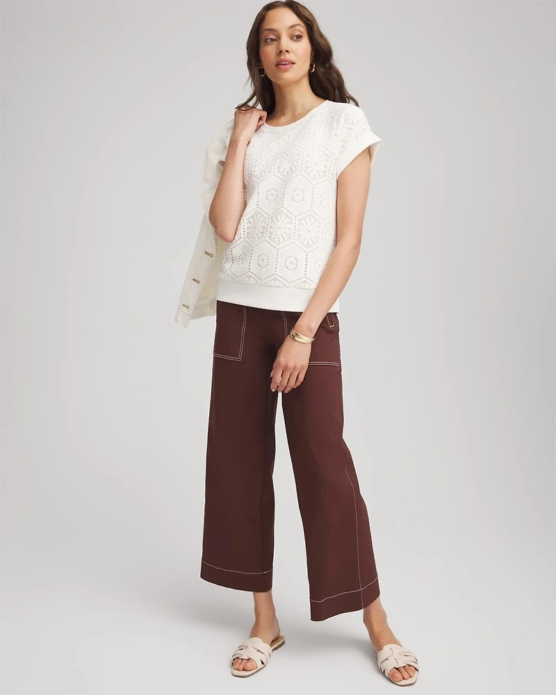 Petite Brigitte™ Utility Wide-Leg Cropped Pants
