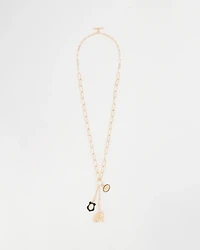 Adjustable Equestrian Charm Toggle Necklace