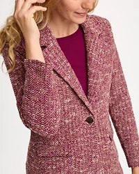 Tweed Sweater Blazer