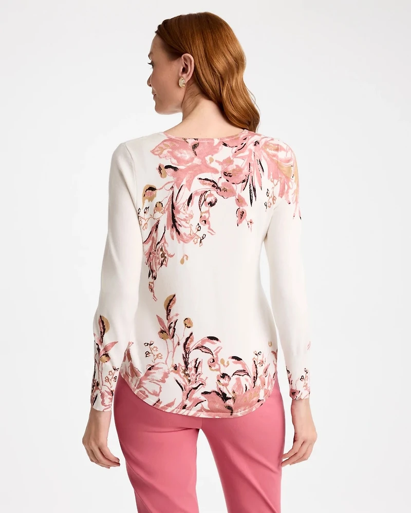Ella V-Neck Pullover Sweater