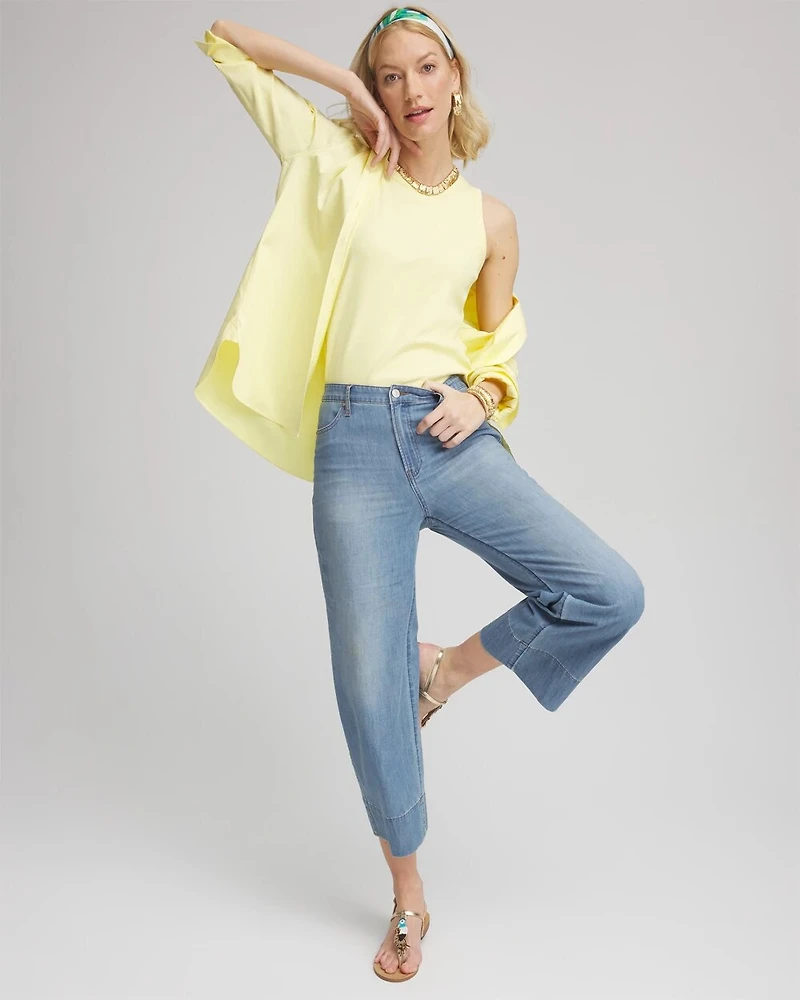 Stretch-Sateen Shirt