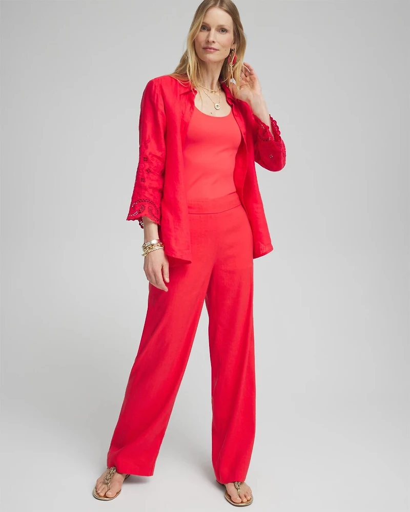 Linen Stretch Relaxed Pants