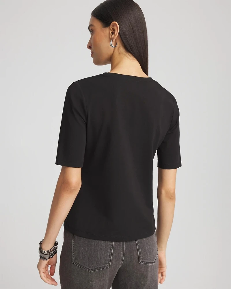 Elbow-Sleeve Perfect Tee