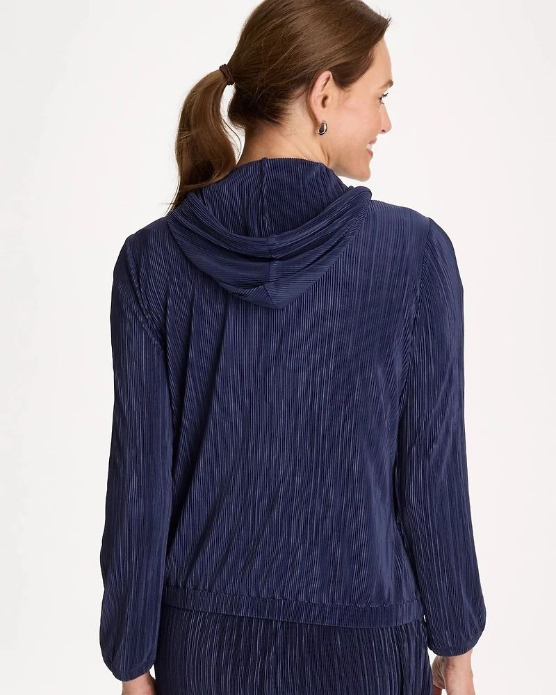 Zenergy® Micro Plisse Hooded Jacket