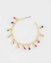 Multi-Color Hoop Earrings
