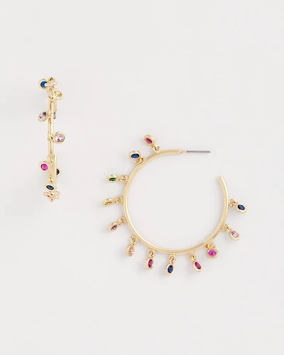 Multi-Color Hoop Earrings