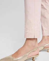 Brigitte Sequined Slim Ankle Pants