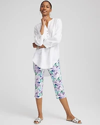 Brigitte™ Lily Pull-On Slim Capri Pants
