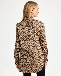 No Iron™ Stretch Animal Jacquard Tunic