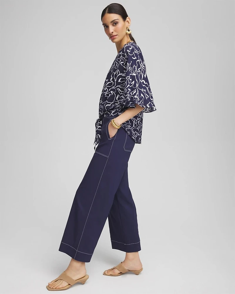 Petite Brigitte™ Utility Wide-Leg Cropped Pants