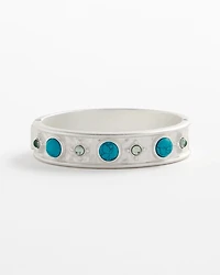 Turquoise Tone Hinge Bracelet