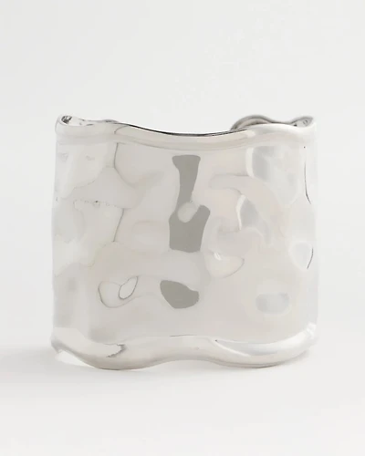 Silvertone Statement Cuff Bracelet